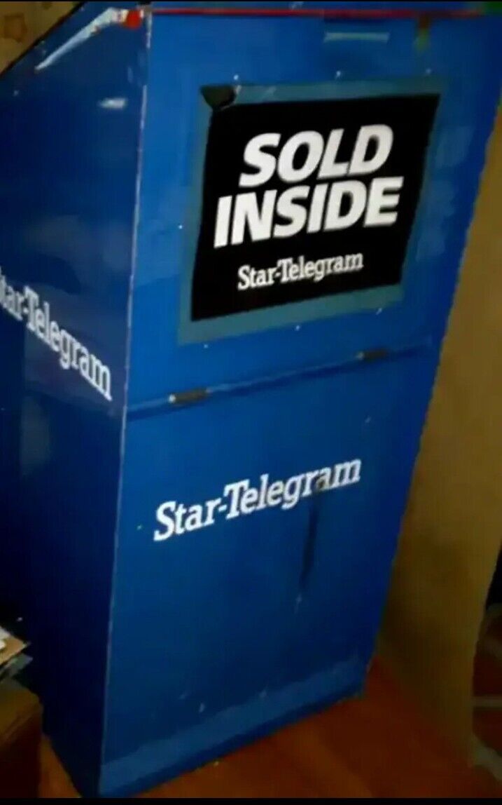 Fort Worth Star-Telegram Vending Machine + 2010 Rangers World Series Newspaper