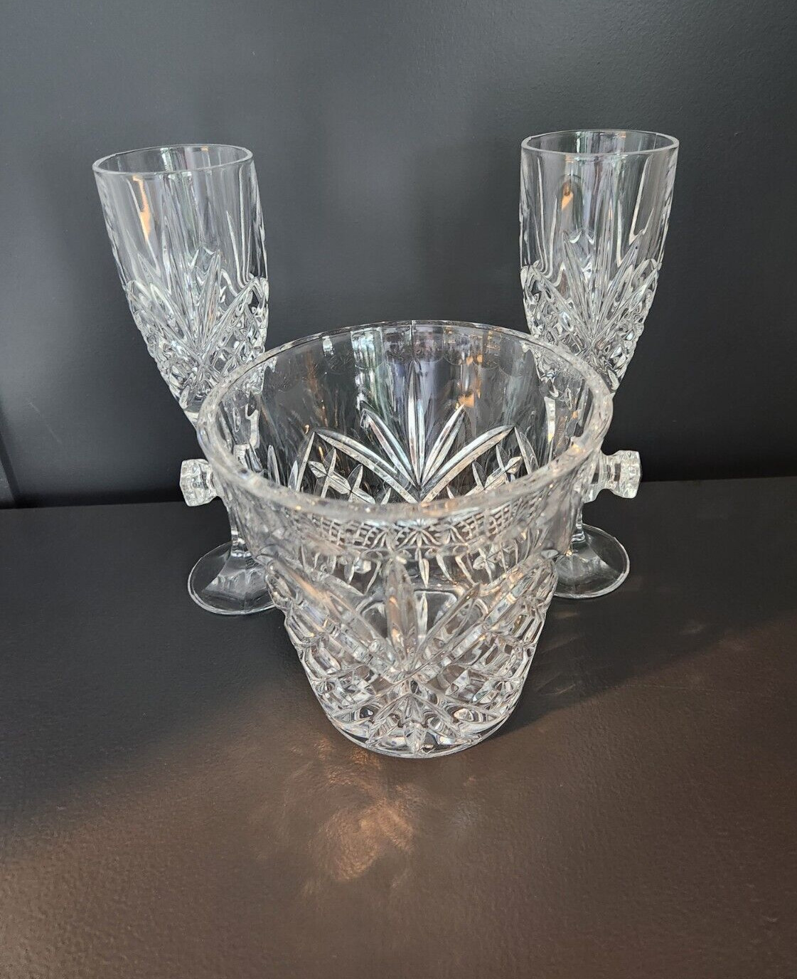 Royal Doulton Westminster Champagne Flutes and Ice bucket