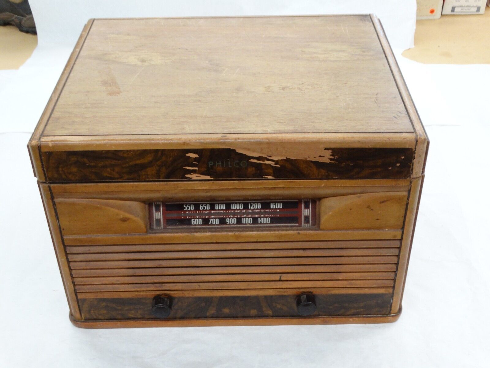 Vintage 1950\'s Philco Model 42-1001 Tabletop Radio with 78rpm Phonograph