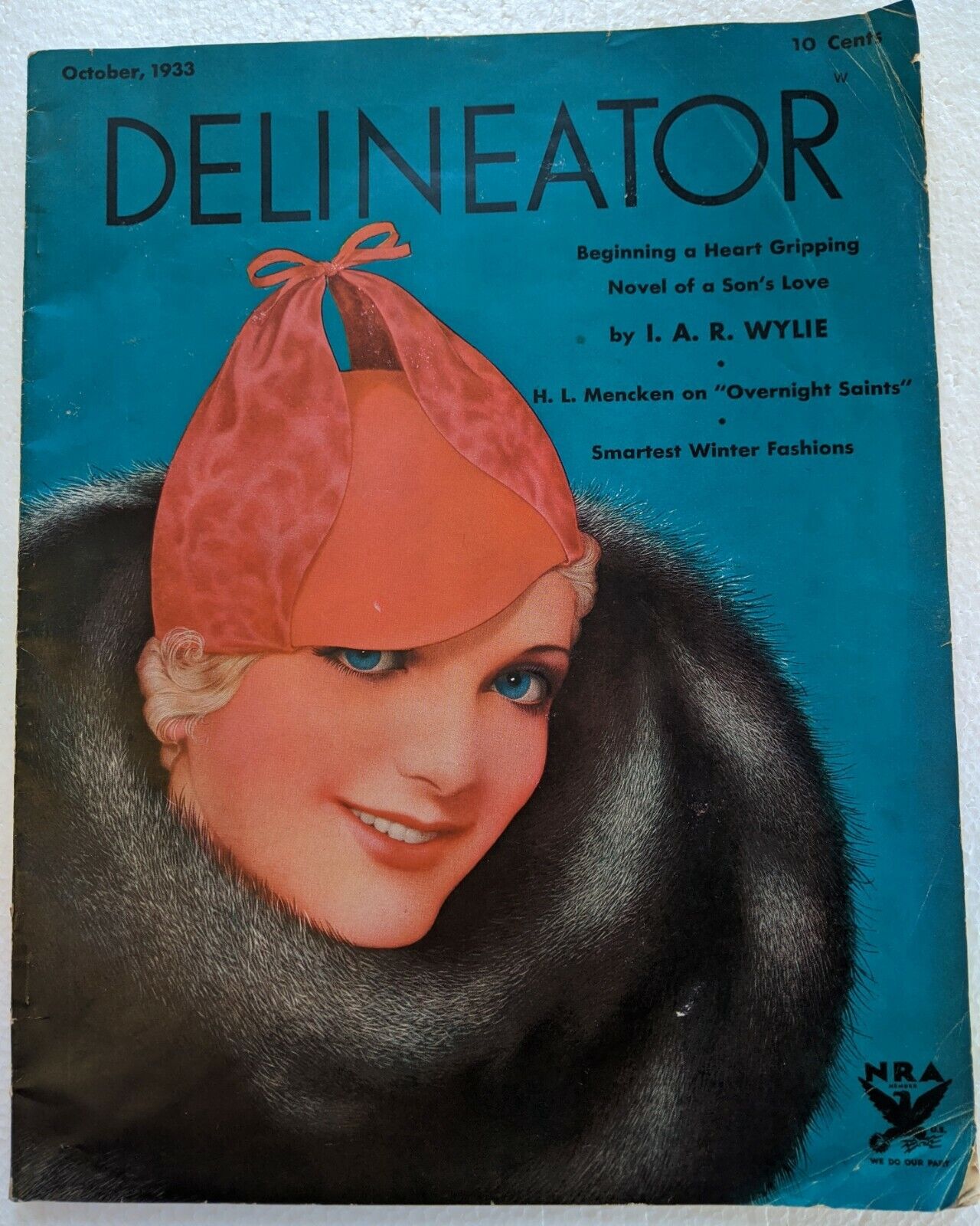 DELINEATOR MAGAZINE OCTOBER 1933 Sex Education Greta Garbo Blindness