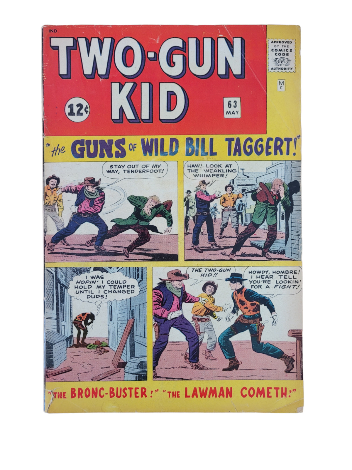 Two-Gun Kid #63 1963 Jack Kirby Cover Ayers + Lee  Silver Age Western Comics
