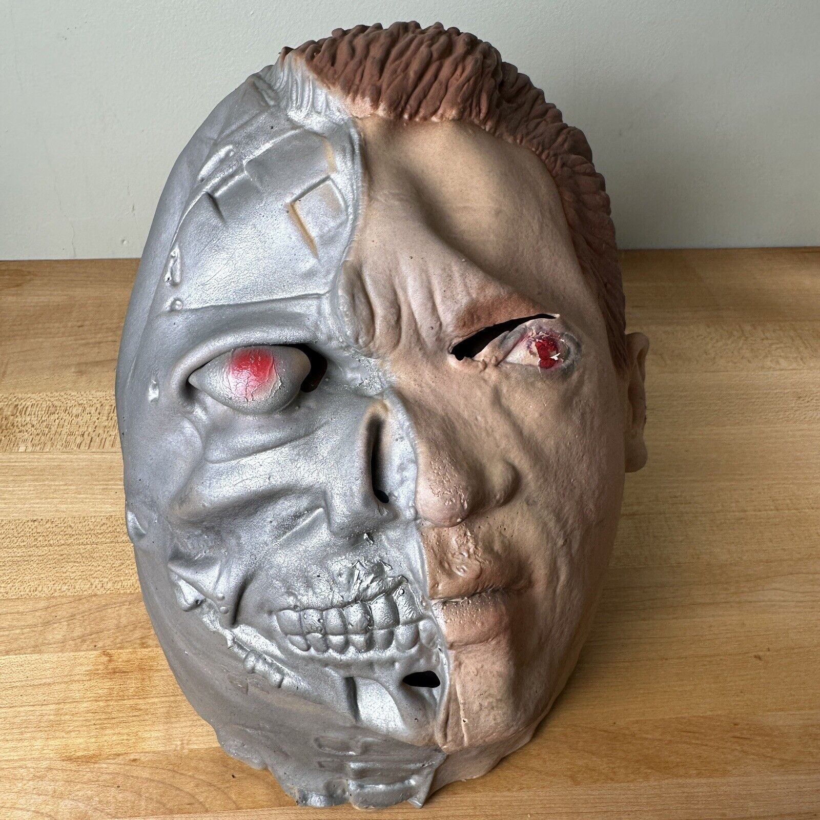 Vintage Terminator T2 Full Face Rubber Mask, Arnold Schwarzenegger