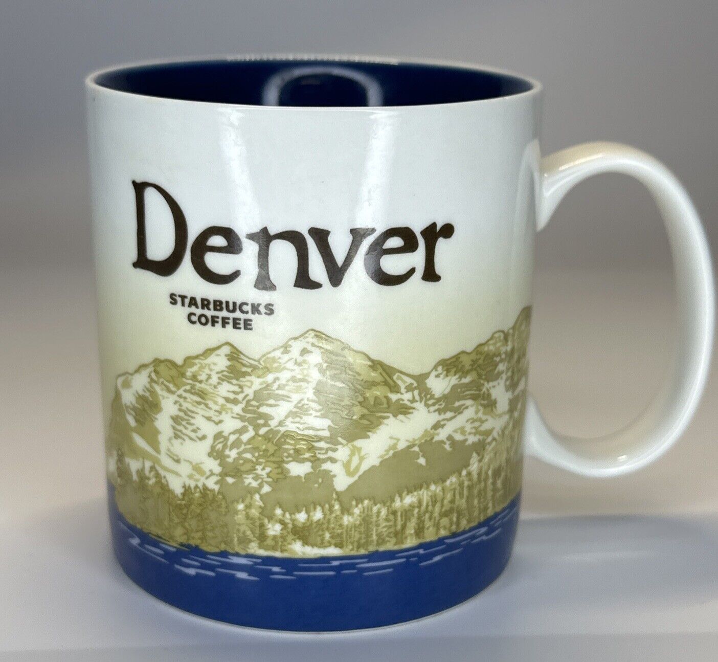 2009 Denver Starbucks Coffee Mug Global Icon Collector Series 16 oz 