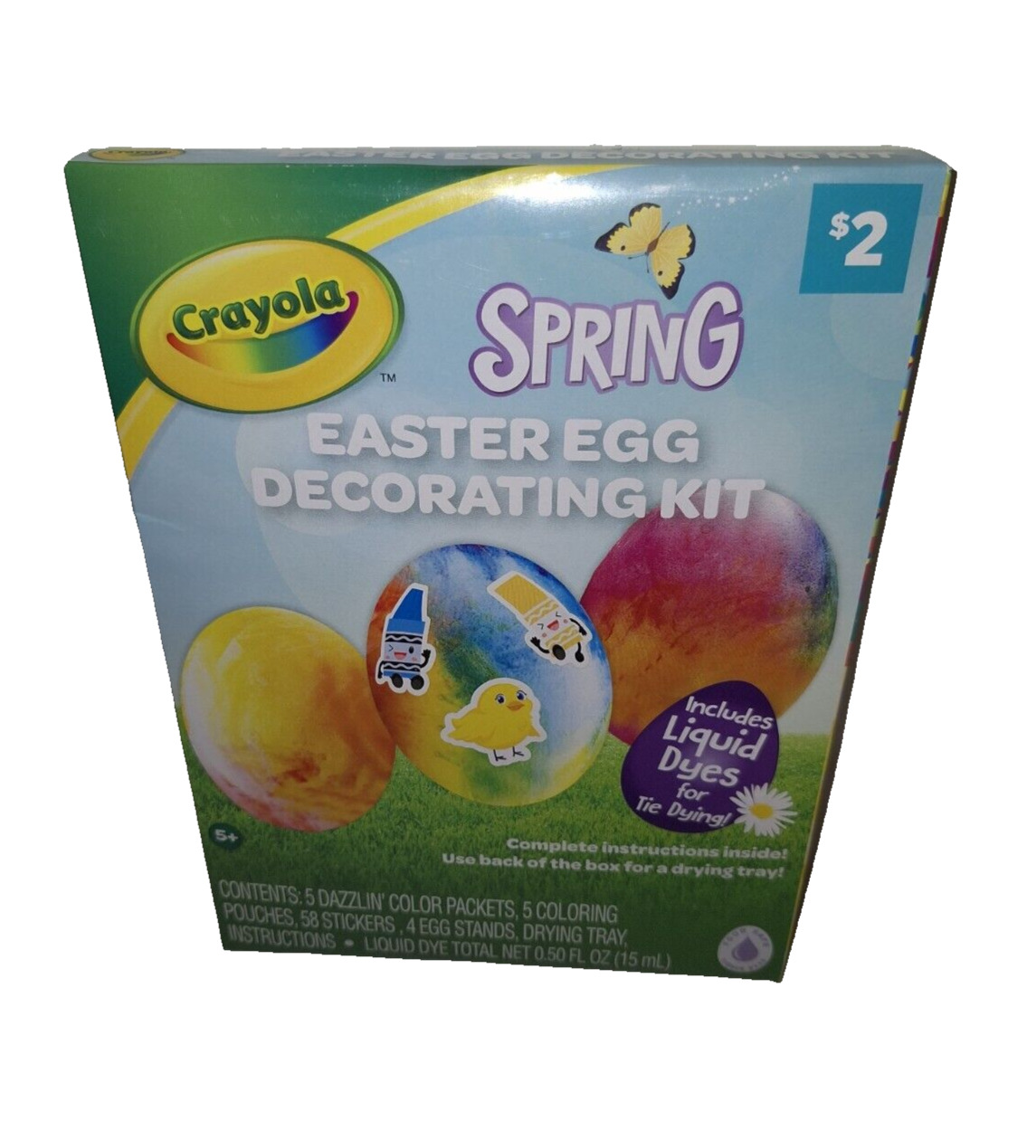 Crayola Spring Easter Egg Decorating Kit Tie Die