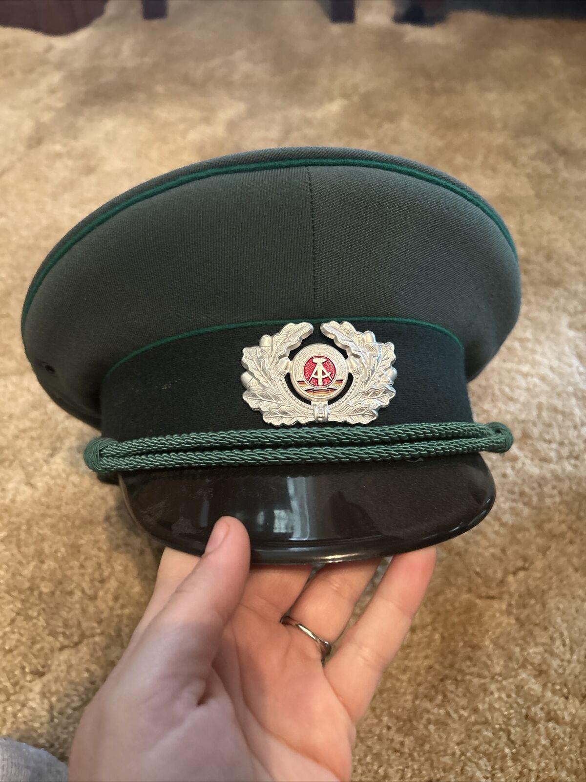 East German Police NCO Visor