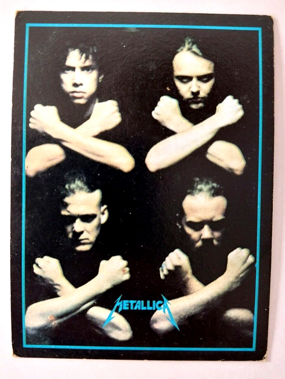 1994 Ultra Figus Argentina Rock Cards Metallica Band Hetfield-Hammett-Ulrich #20