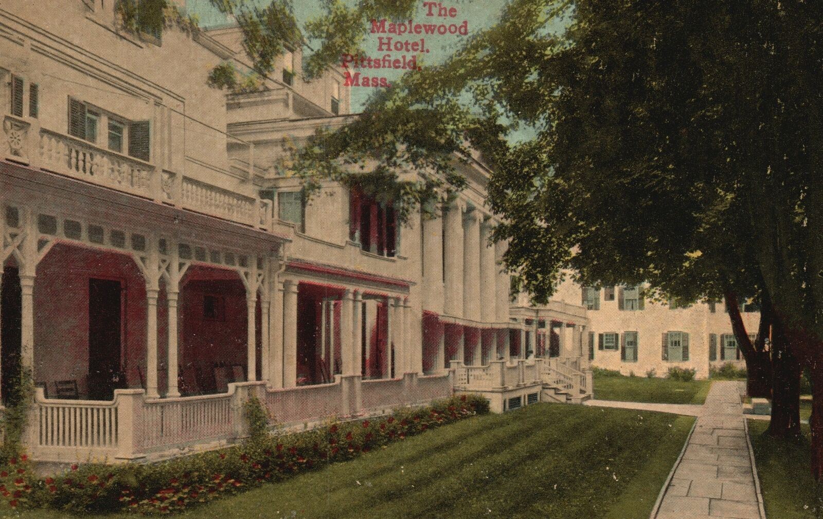 Vintage Postcard The Maplewood Hotel Pittsfield Massachusetts E. C. Kropp Pub.