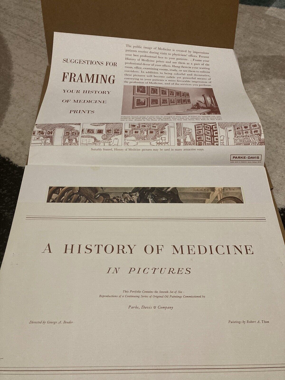 Vintage A History Of Medicine In Pictures Parks Davis & Company