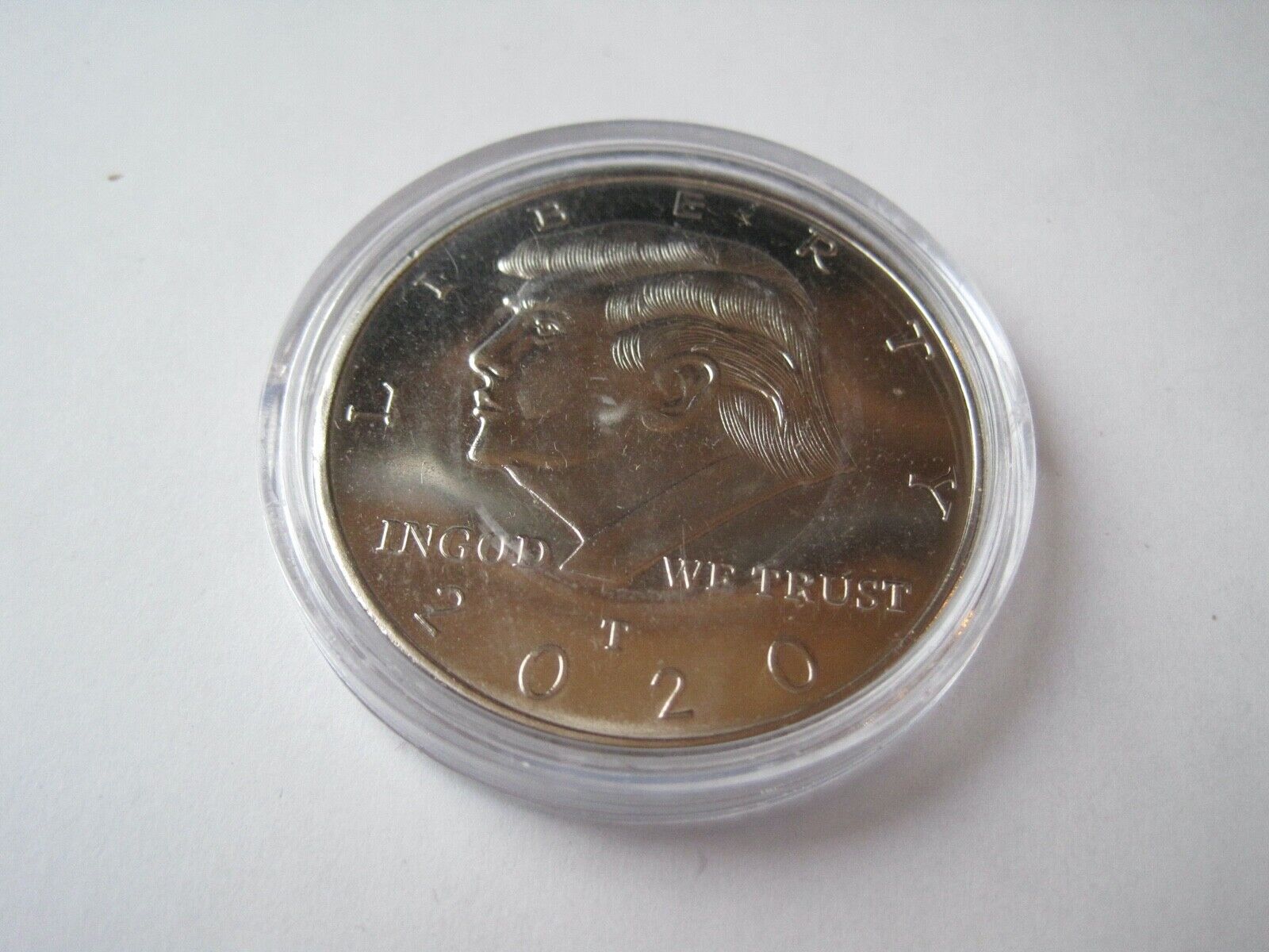 Donald Trump Liberty Coin Silver Tone 45 President 2020