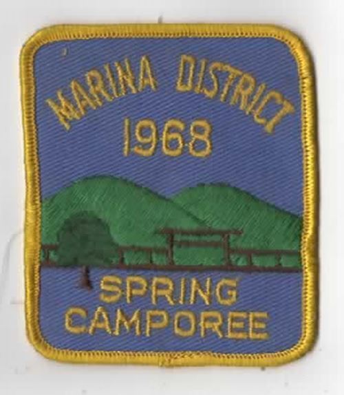 1968 Marina District Spring Camporee YLW Bdr. (SEWN) [YA1752]