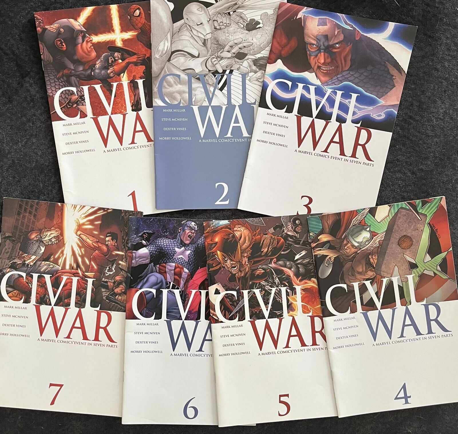 Civil War, Marvel Comics, Issues 1-7