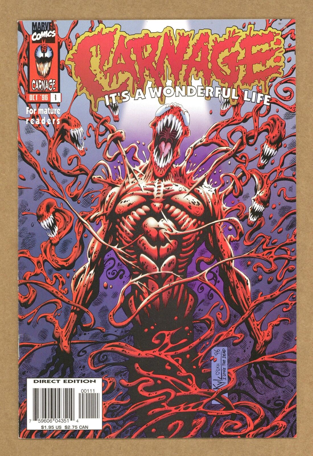 Carnage It's a Wonderful Life #1 FN/VF 7.0 1996
