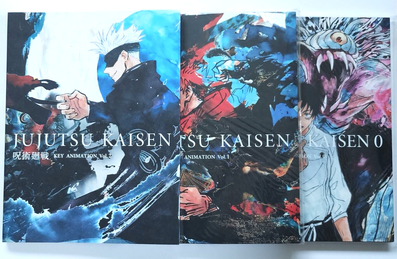 Jujutsu Kaisen Key Animation Limited Art Book Vol.0 & 1 & 2 Set Manga Anime JP