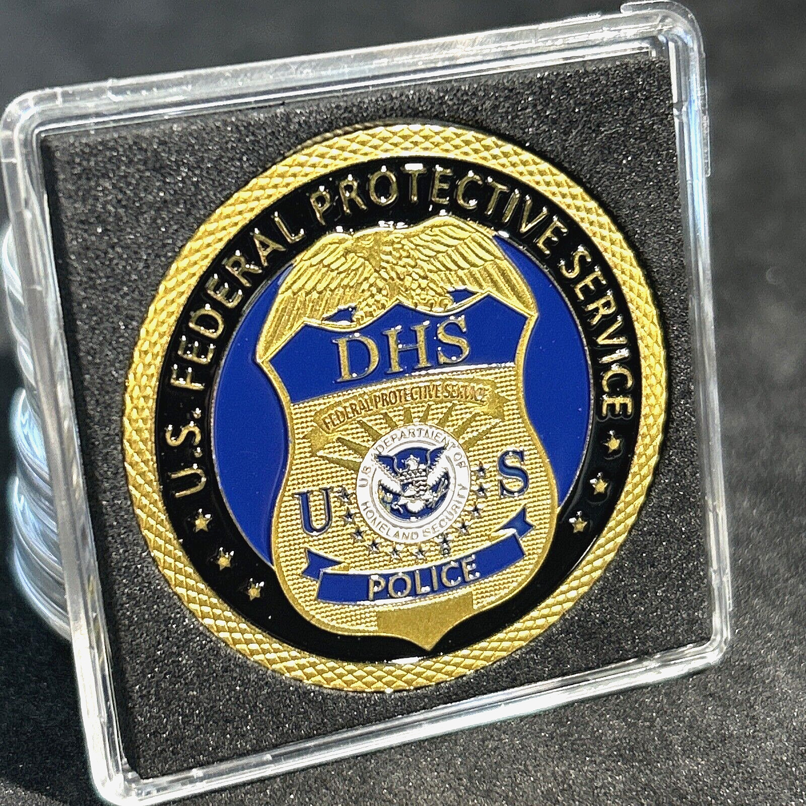 US Federal Protective Service Police DOHS Challenge Coin 40mm