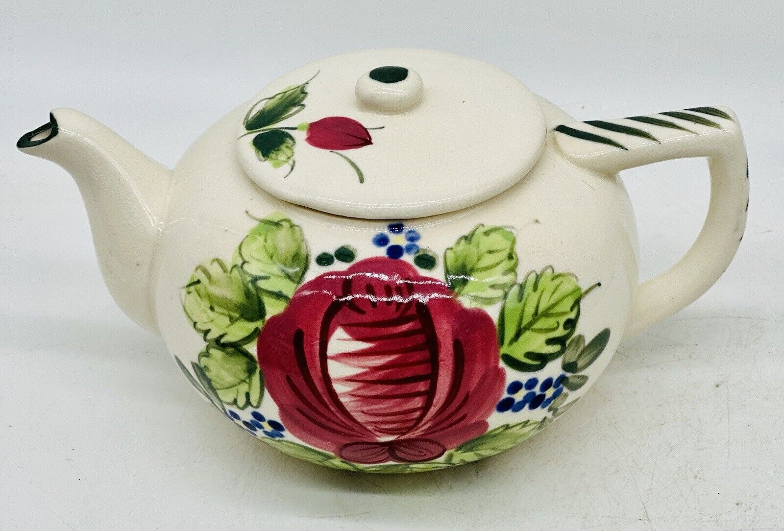 vintage japanese teapot hand painted unique rare