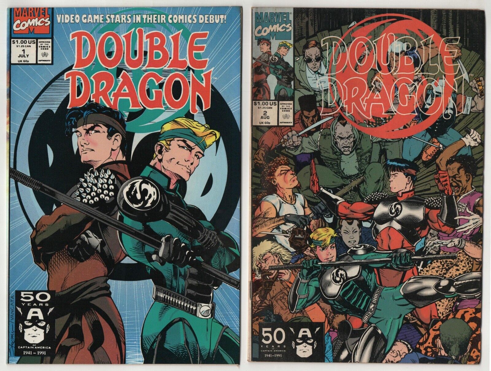 Double Dragon  #1-6  Complete Mini-Series Set