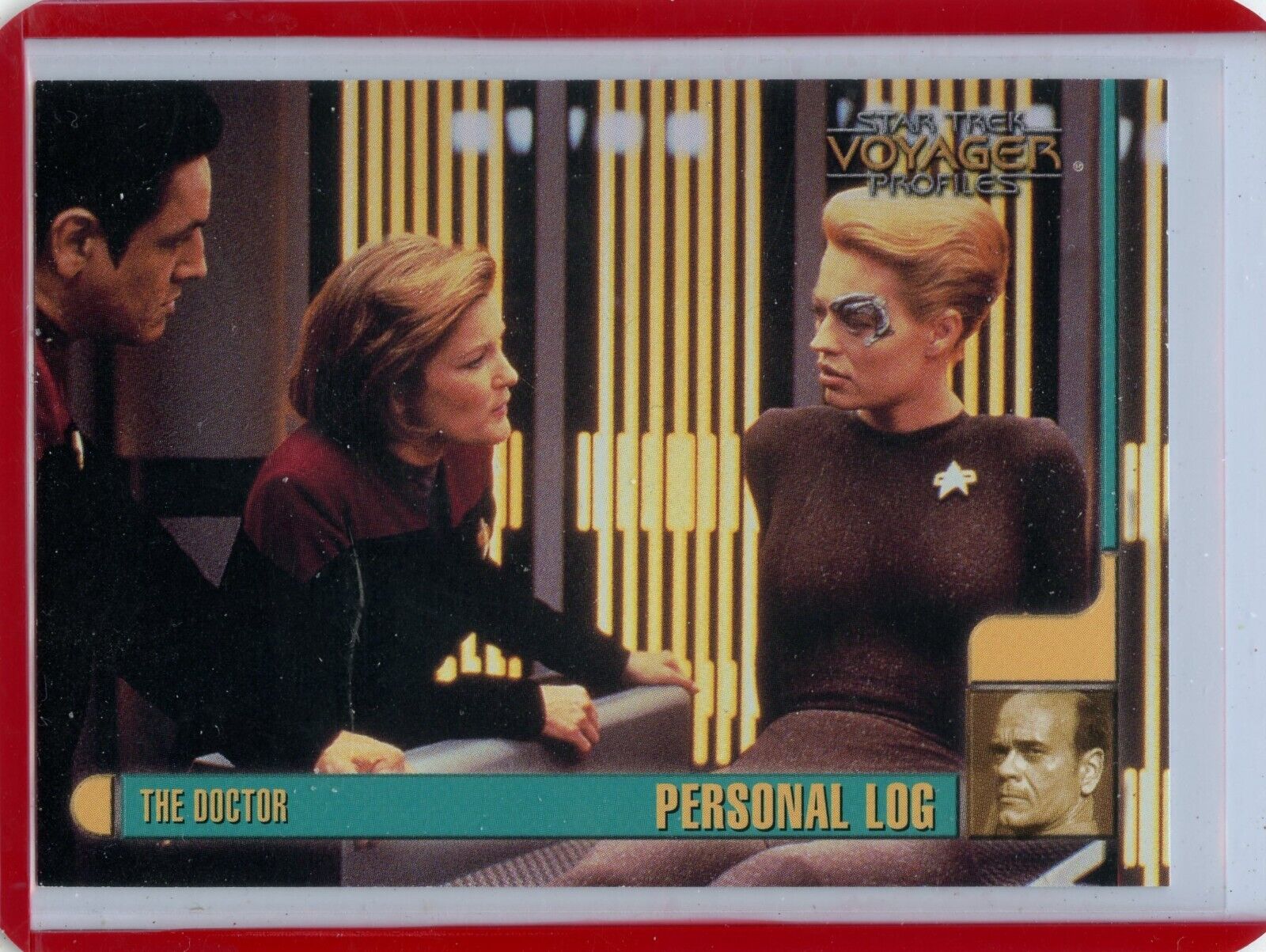 Jeri Ryan/Kate Mulgrew/R. Beltran. 1998 Star Trek Voyager Profiles Card #67