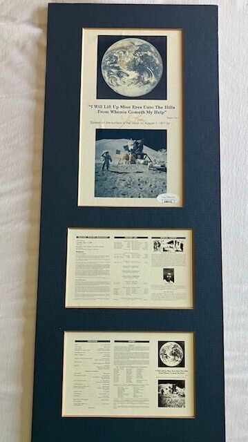 NASA Apollo 15 Astronaut JAMES IRWIN hand-signed/Autographed - JSA Certification