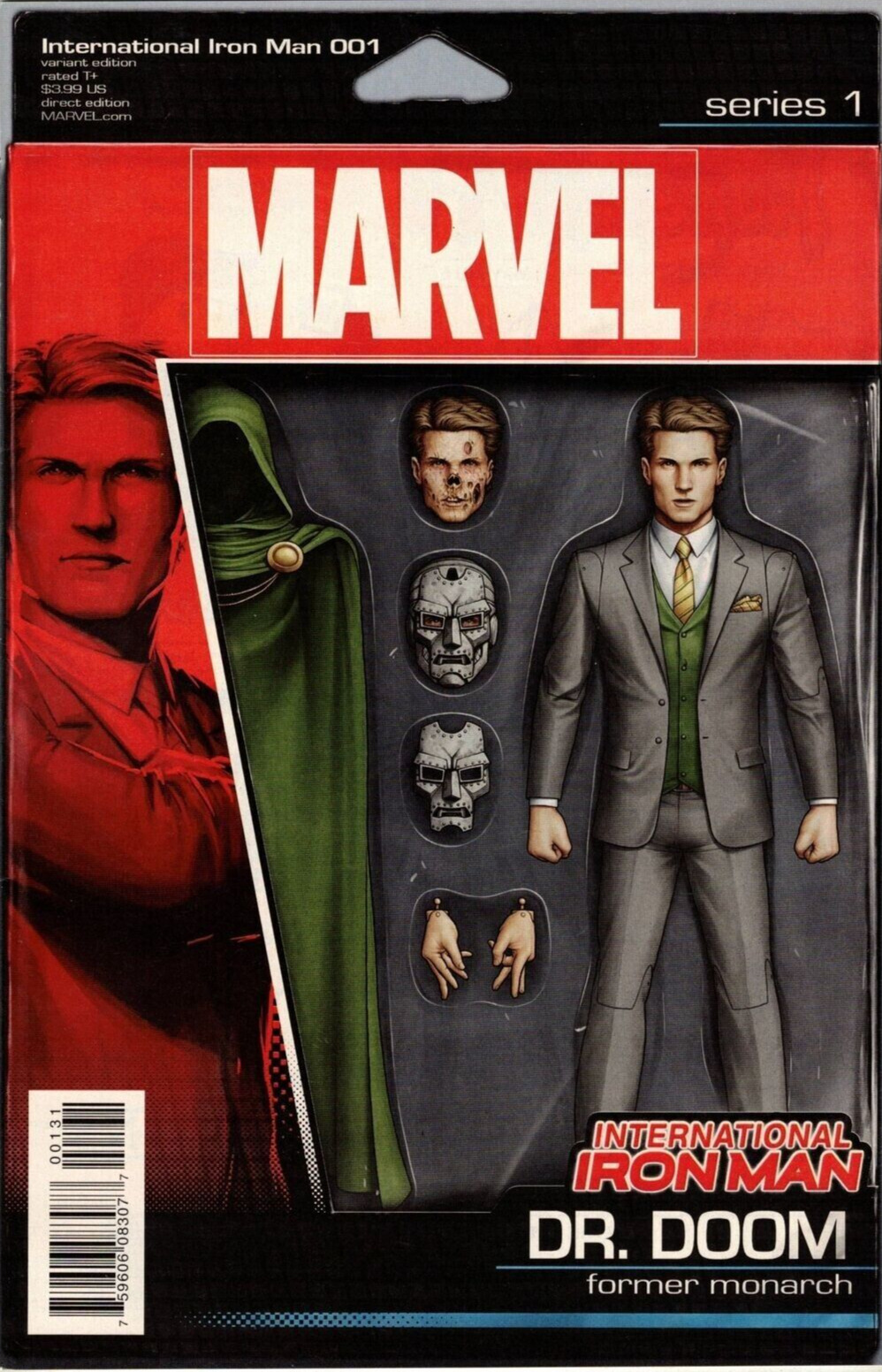 International Iron Man #1 2016 Marvel Comic Dr. Doom Action Figure Variant NM