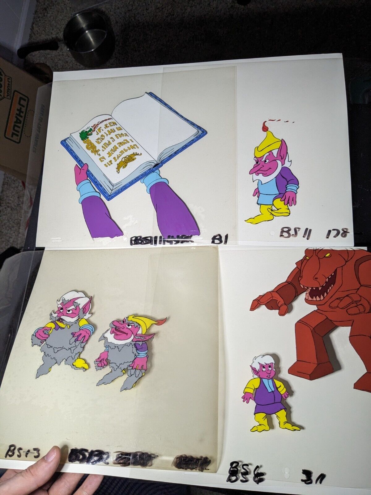 BLACKSTAR animation cel production art cartoons vintage He-Man background I8
