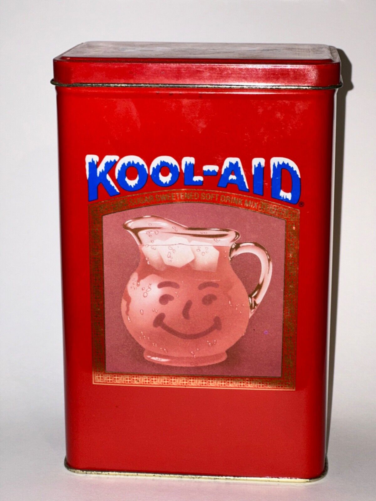 Vintage Kool-Aid Tin Can Container Metal Collectable Canister