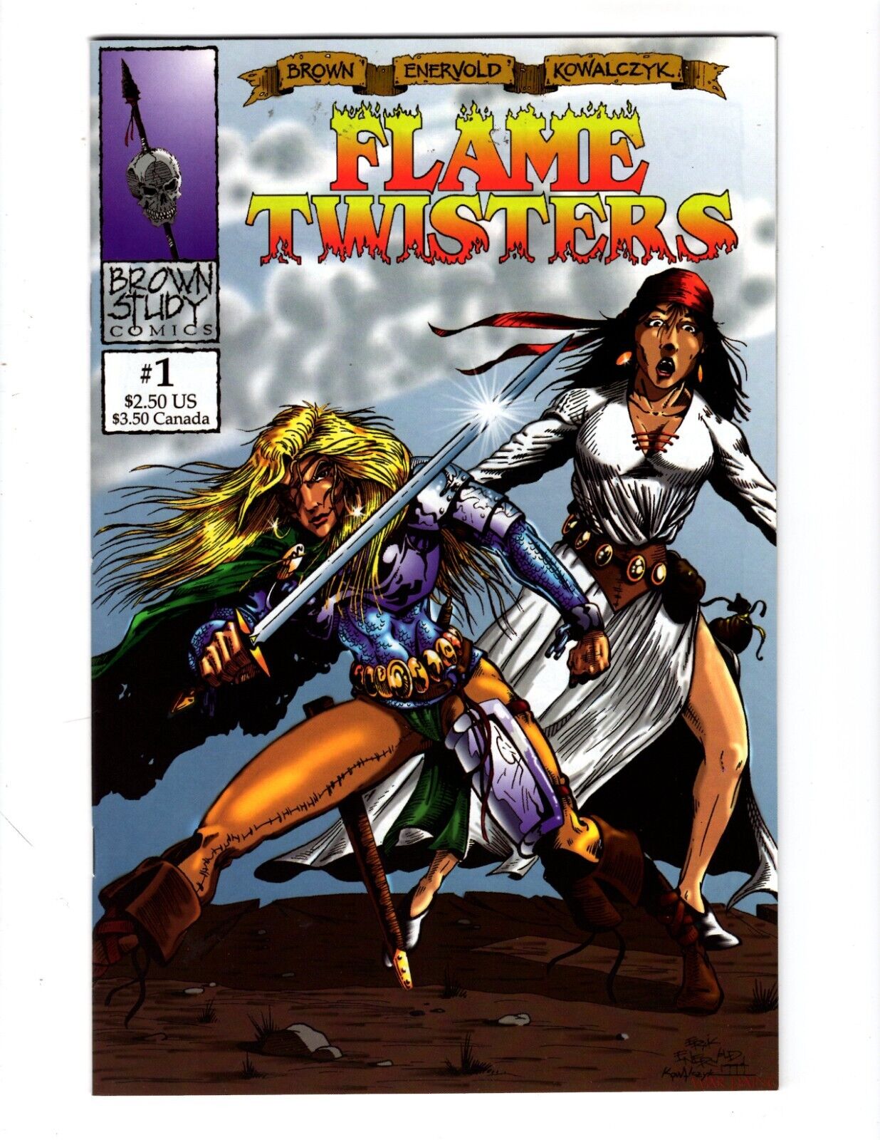 FLAME TWISTERS #1 (FN) [1994 BROWN STUDY COMICS]