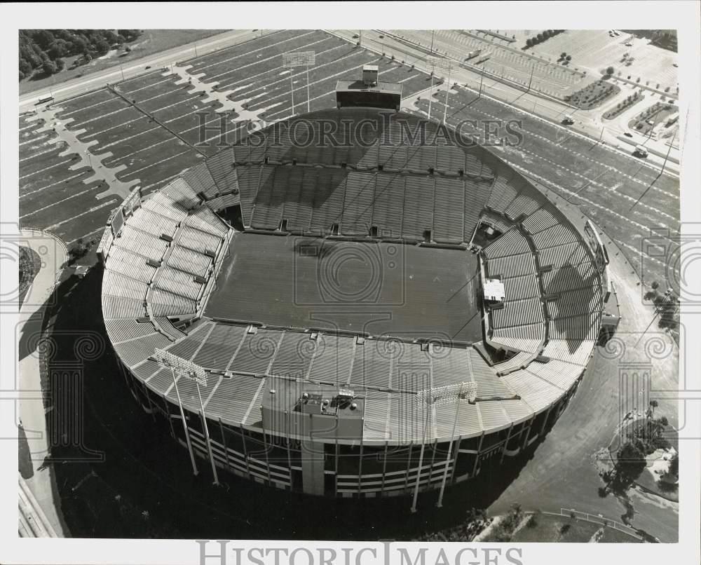 1984 Press Photo Aerial view of Tampa Stadium, site of Super Bowl \'84