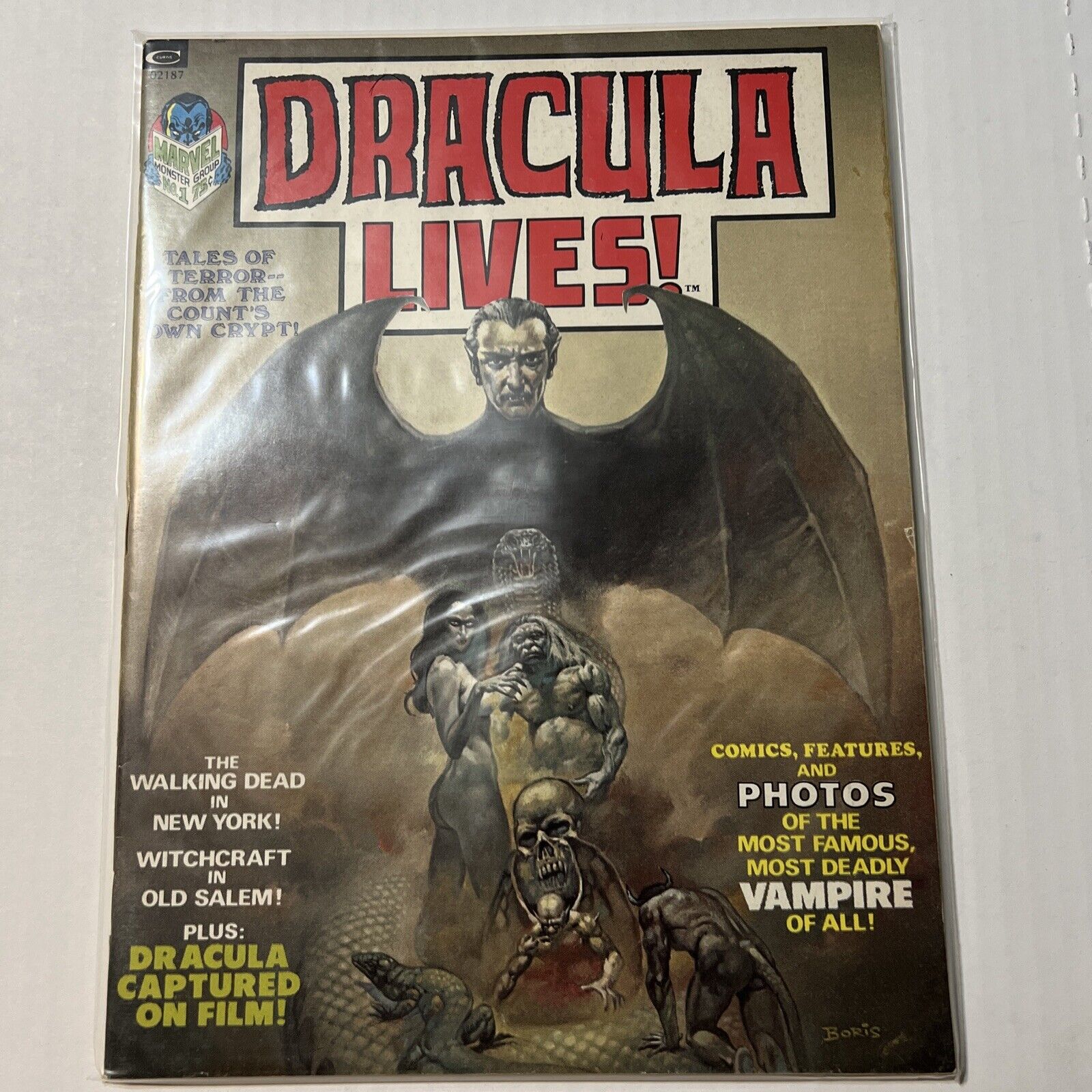 DRACULA LIVES MAGAZINE #1, 1973, CURTIS / MARVEL / STAN LEE