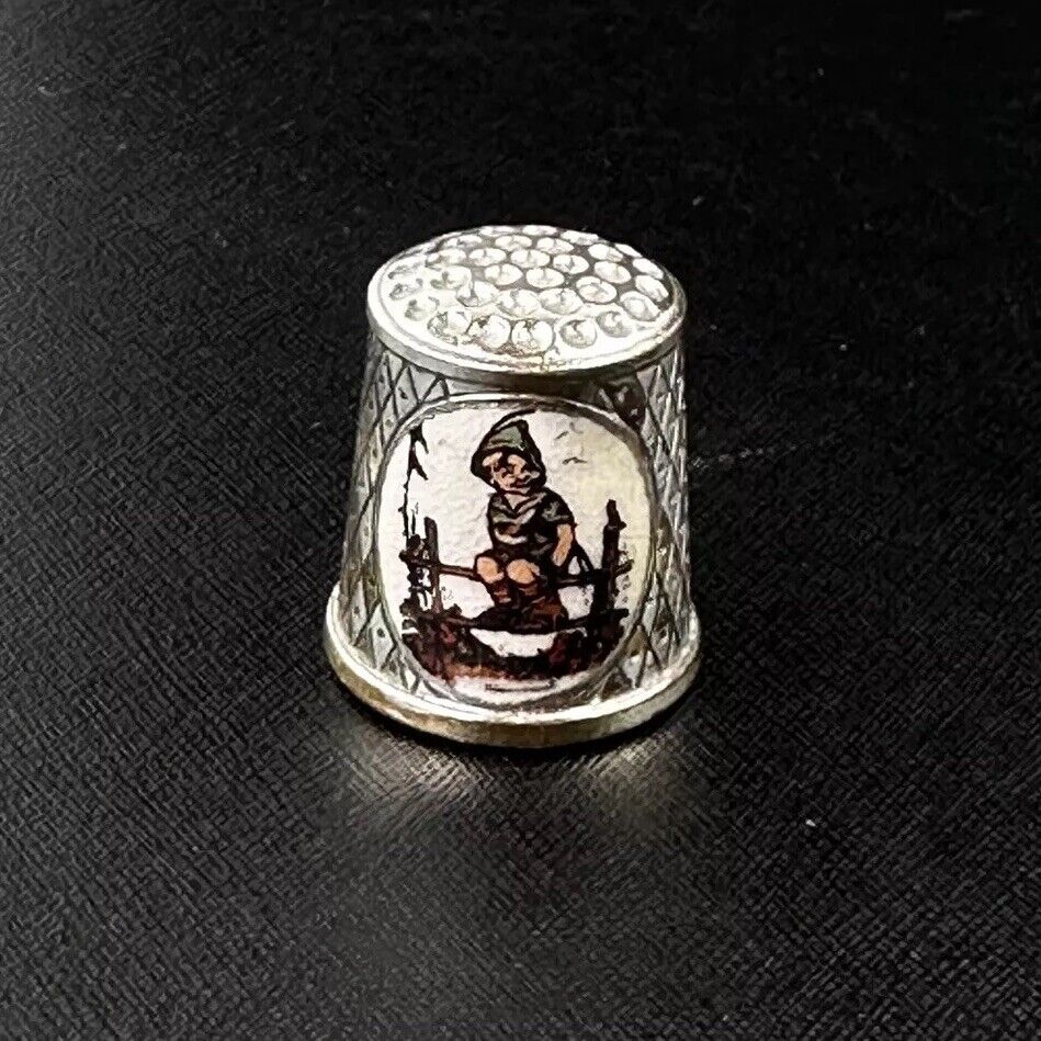 Vintage ARS Hummel Thimble Silver Plated 1987 Limited Edition W. Germany