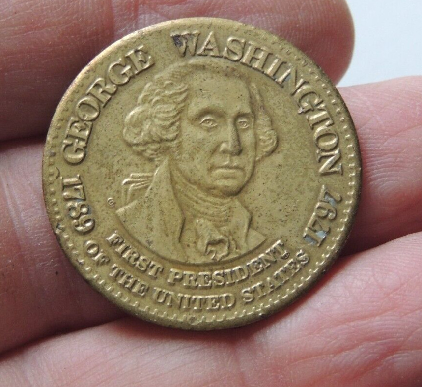 Vintage George Washington 1st President 1789-1797 Commemorative Token Coin