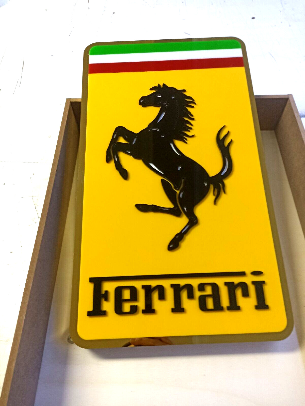 Ferrari Sign Wall Decor Metal Sign | 31,5 İnç - 80 cm