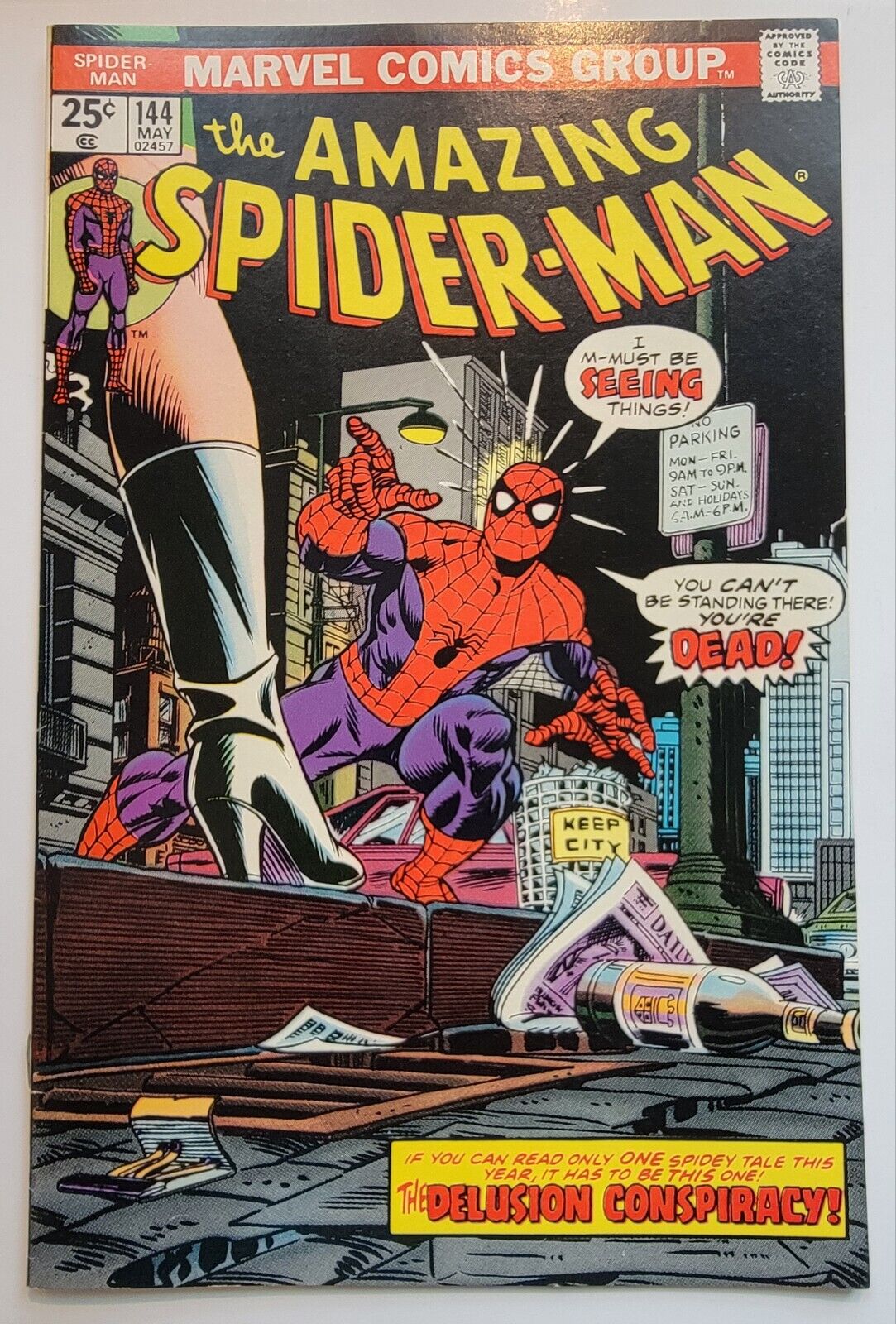 Amazing Spider-Man #144 NM 1st App. of Gwen Stacy's Clone 1974 W/ MVS High Grade