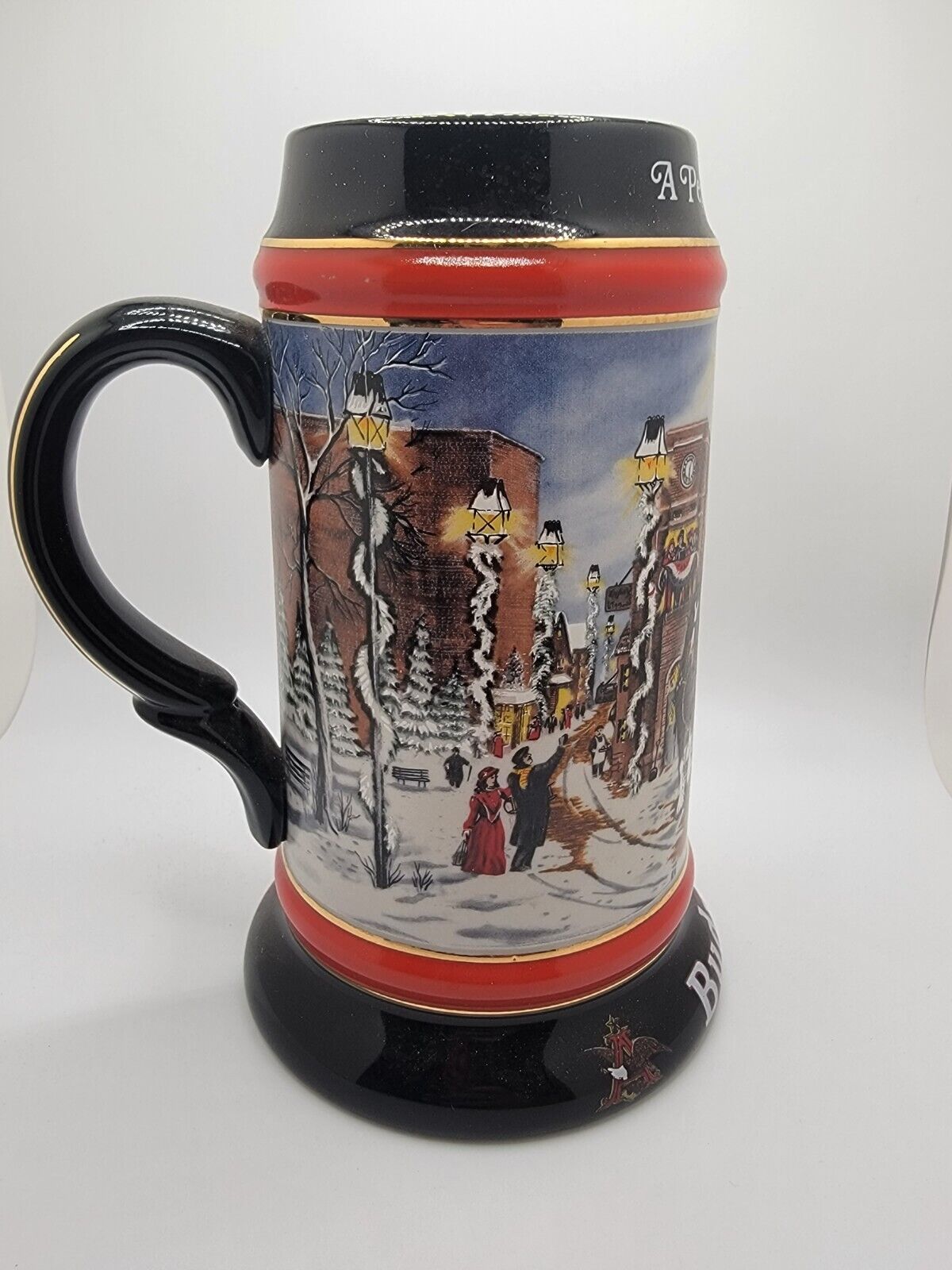 Anheuser Busch BUDWEISER 1992 Clydesdales Collector's Series Beer Stein Mug