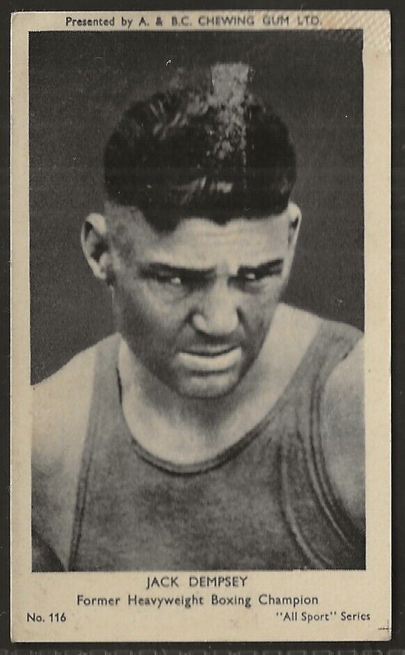 A&BC-ALL SPORTS (M120) 1954-#116- BOXING - JACK DEMPSEY