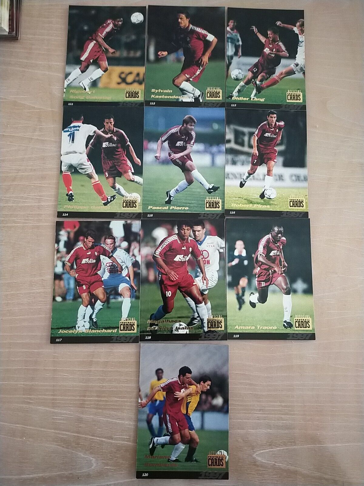 1997 FC Metz Official Football Cards Lot or Detail