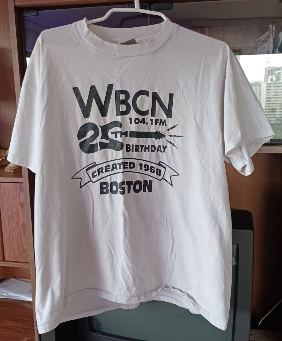 Vintage WBCN Boston Radio shirt XL 25th Birthday