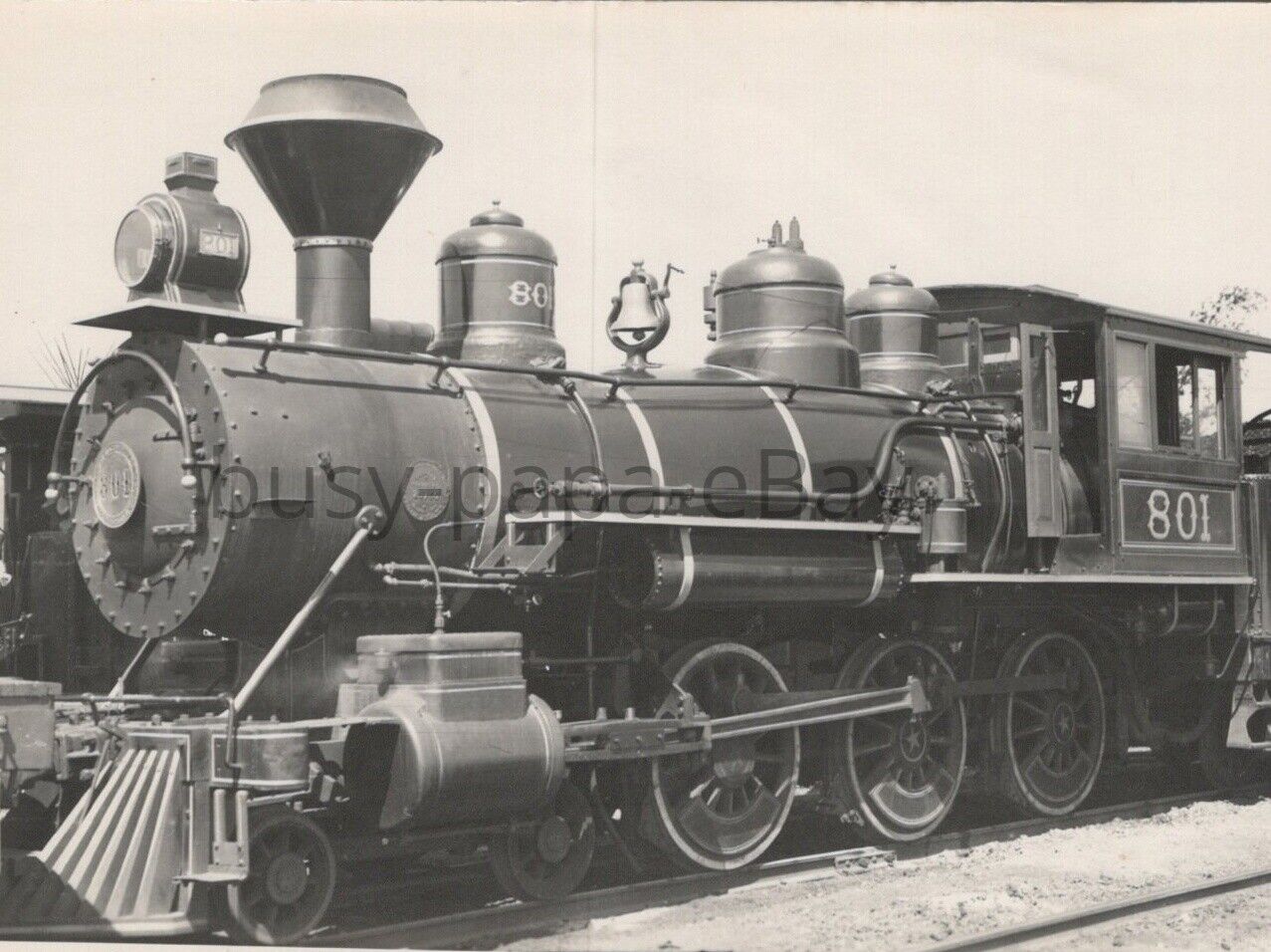 1949 RPPC Rock Island Lines 4-6-0 Locomotive No 849 Chicago Illinois Postcard #1