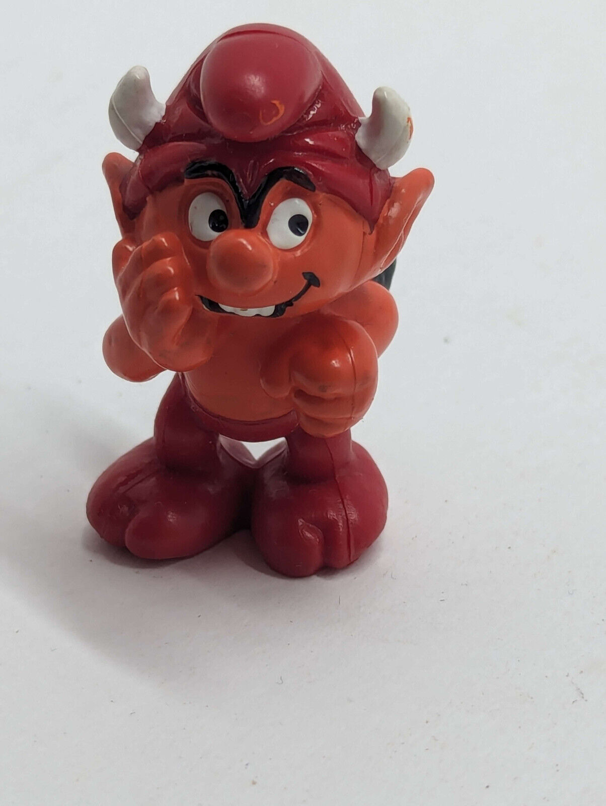 20213 Vintage Little Devil Demon  Smurf 2” Figurine 1985 Hong Kong
