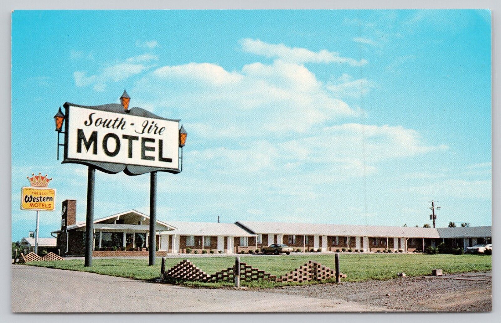Vintage Postcard Best Western South Aire Motel Dickson, Tennessee