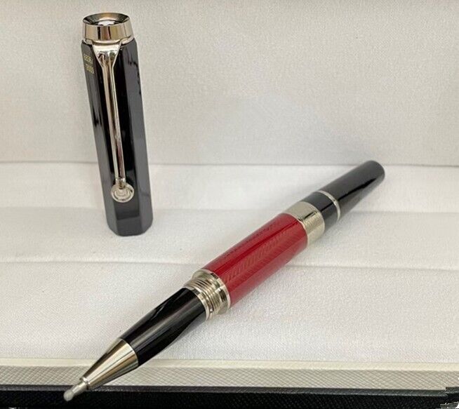 Luxury Great Writers Series Red-Silver Color 0.7mm Rollerball Pen