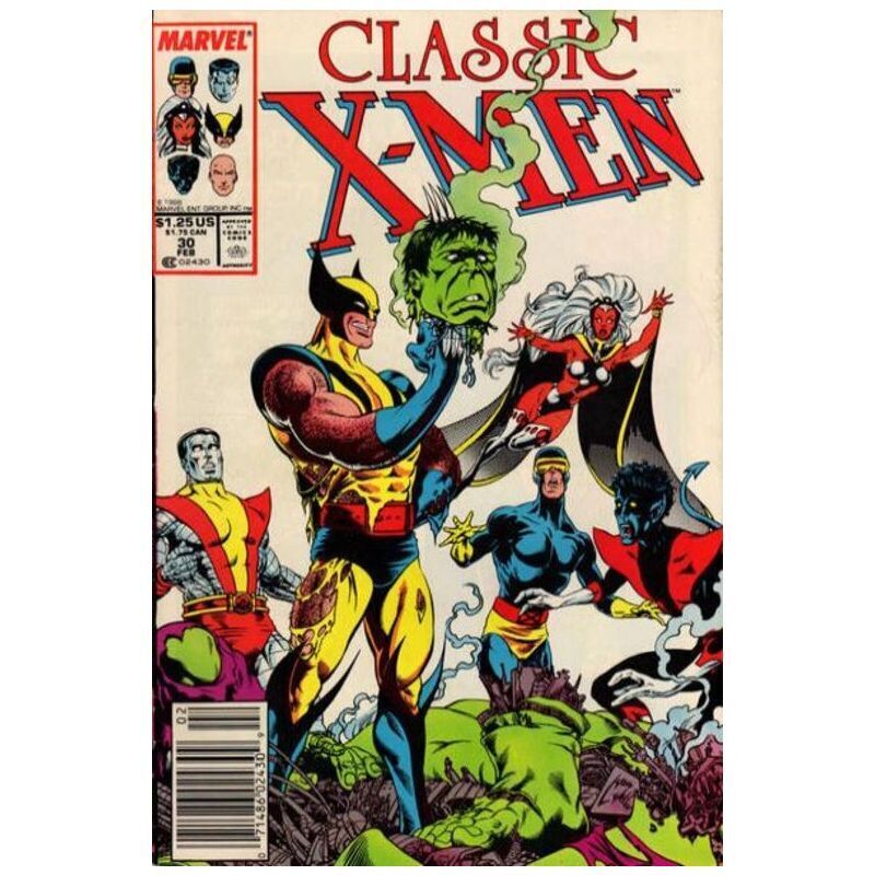 Classic X-Men #30 Newsstand in Near Mint minus condition. Marvel comics [c`