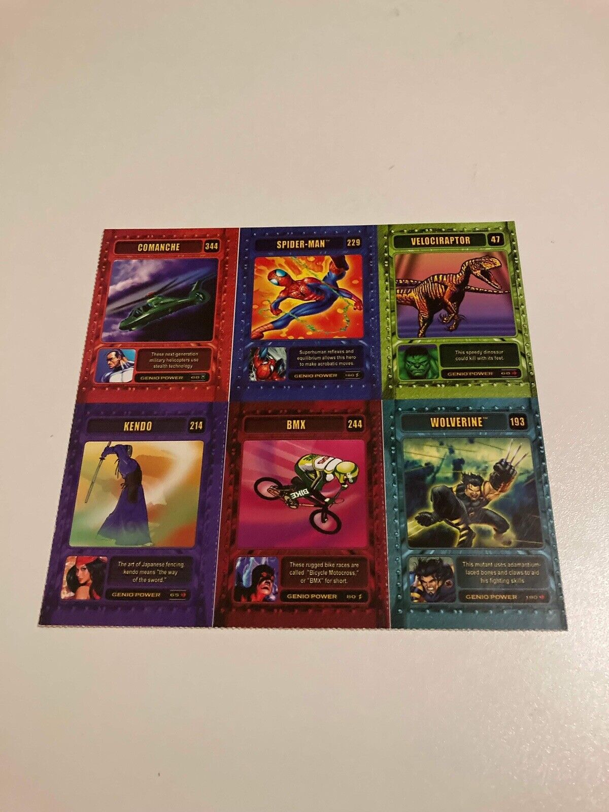 Marvel Genio Cards LOT OF 6, Still Stuck Together, NM/M.