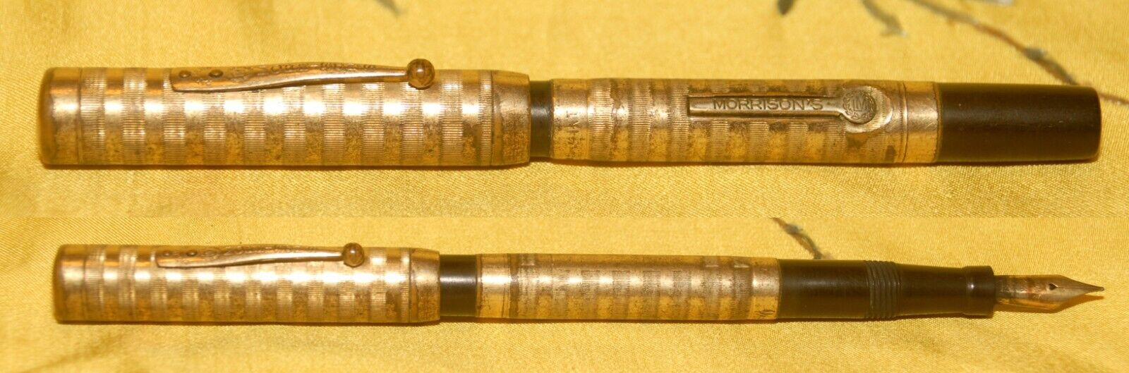 VINTAGE 30S/40S G.F. MORRISON'S Fountain pen & Warranted 14K Gold nib