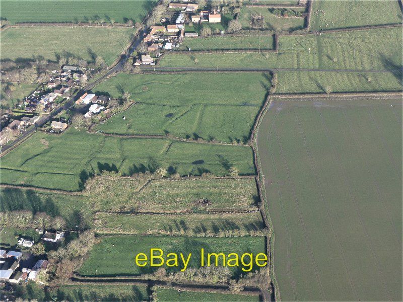 Photo 6x4 Gayton le Marsh Shrunken Medieval Village: aerial 2022 (4) See  c2022