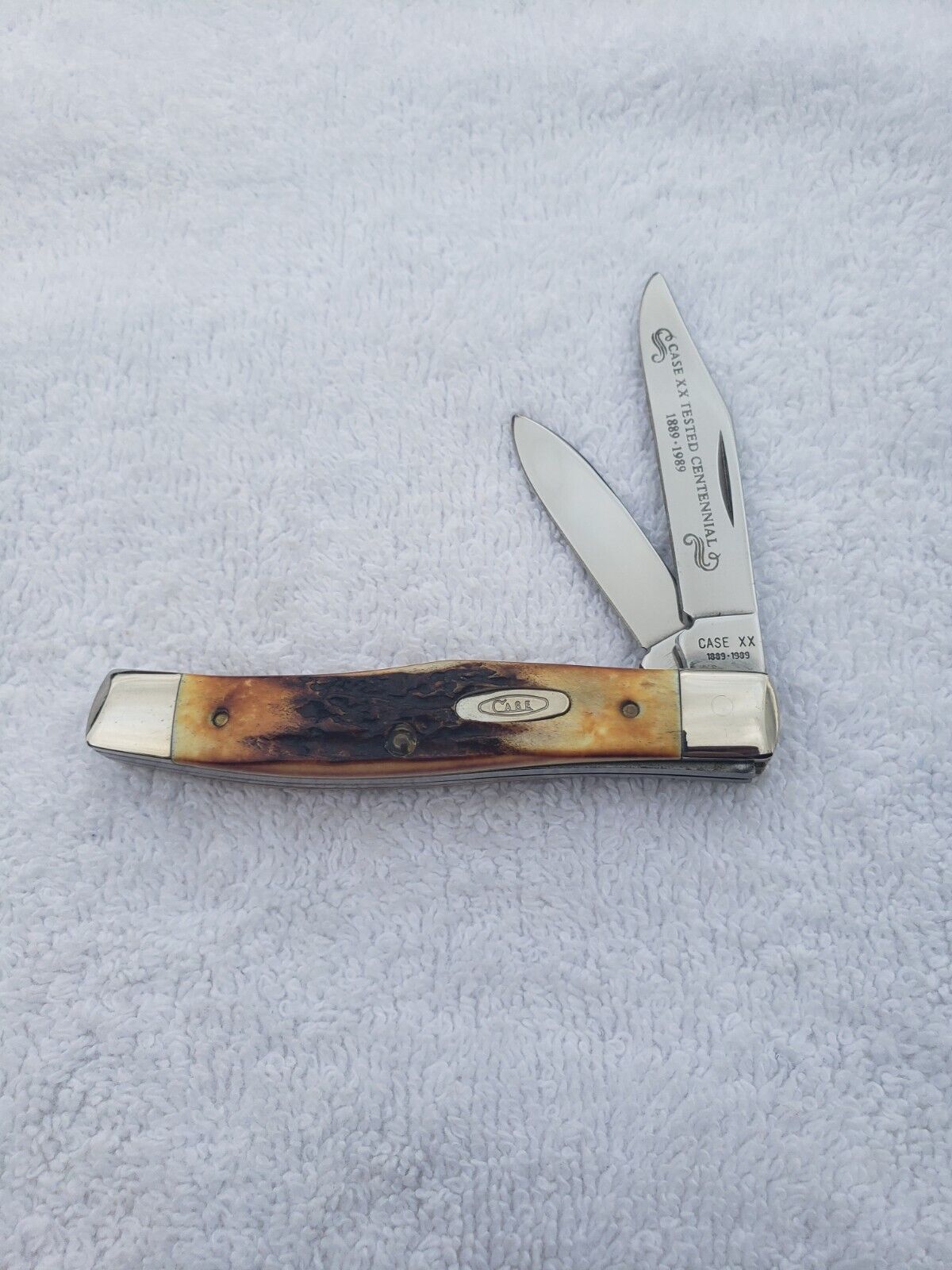 1989 Case xx USA Jack Knife #52032 Stag Handle Case XX Tested Centennial Set New