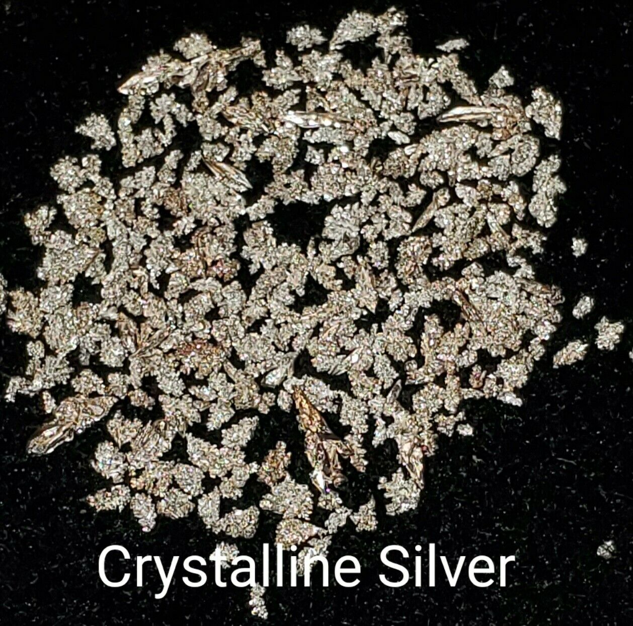 Natural Small Nevada Crystalline Silver Nuggets Mining Bullion Friend to Gold