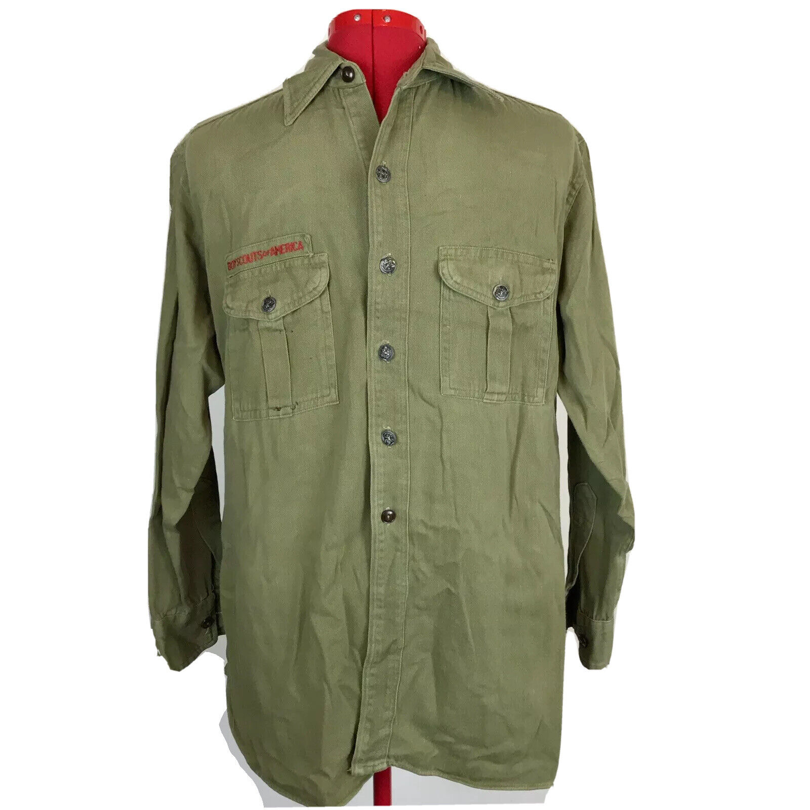 Vintage BSA 1940’s Boy Scouts Of America Uniform L/S Shirt New York Chicago SF