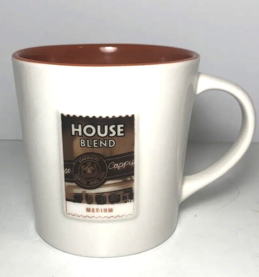 Starbucks Coffee Mug House Blend Latin America Coffee Tea Cup Ceramic 16oz.