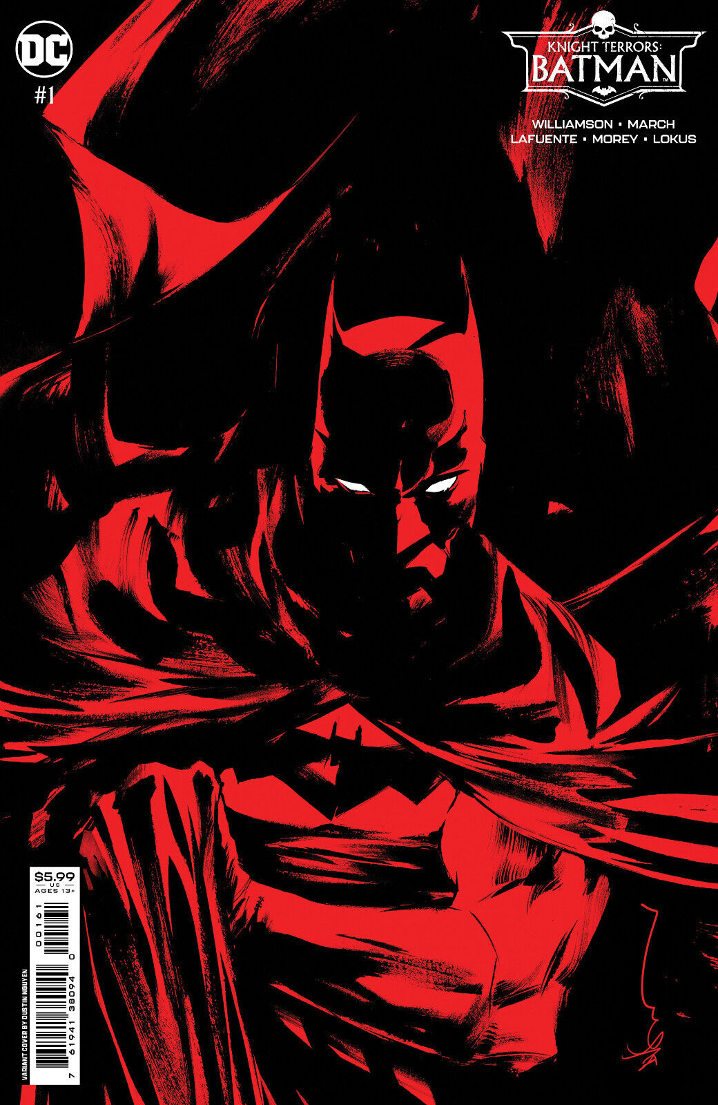 KNIGHT TERRORS: BATMAN #1 (DUSTIN NGUYEN CARDSTOCK VARIANT) COMIC BOOK ~ DC