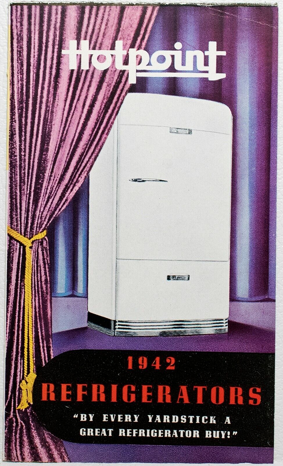 Vintage 1940s Hotpoint Refrigerator Sales Brochure